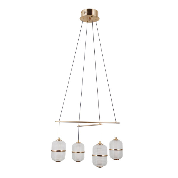 Lampa wisząca ALANI złota LED 4x24W Ciepła biel 1931lm Italux 836051