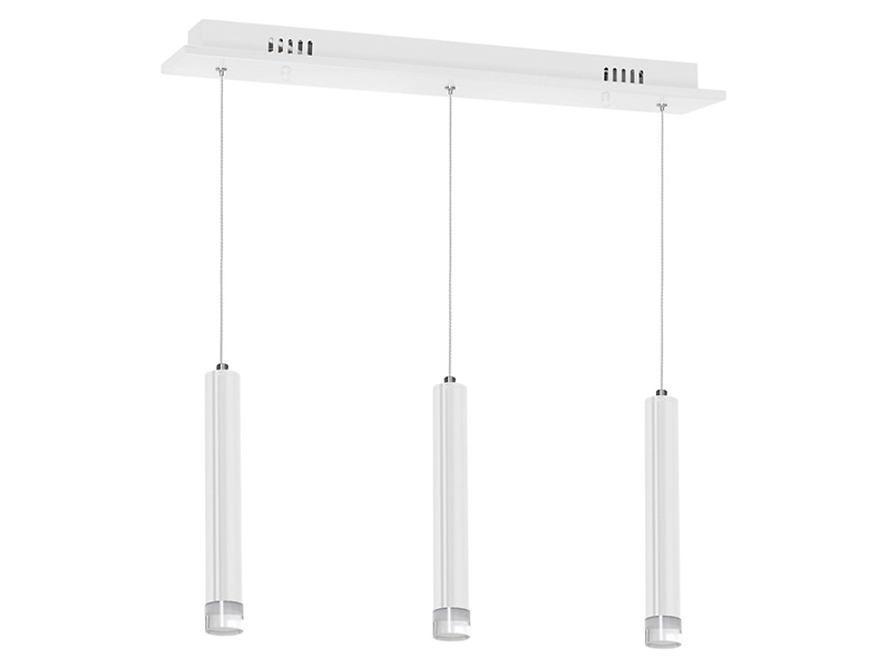 Lampa wisząca Alba 3-punktowa metalowa biała 39449