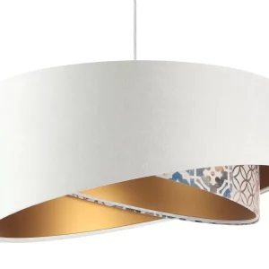 Lampa wisząca ALBIT GOLD biała/złota 432653 Lampa wisząca ALBIT GOLD biała/złota 432653