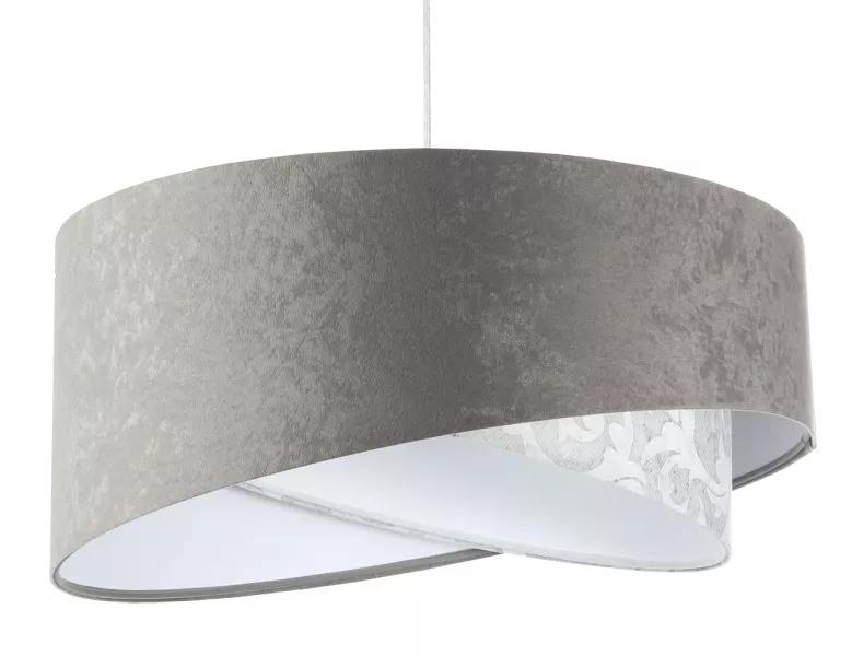 Lampa wisząca ALBIT szara/biała 391147