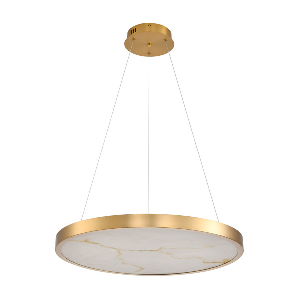 Lampa wisząca ALCHEMY LED złoty alabaster 60 cm 608735