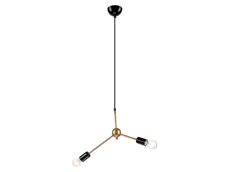 Lampa wisząca Aldeva 2-punktowa stalowa złota 54724