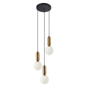 Lampa wisząca Aldeva 3-punktowa stalowa biała 47957 Lampa wisząca Aldeva 3-punktowa stalowa biała 47957