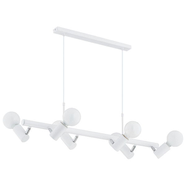 Lampa wisząca ALDO stick biała 6xE27x15W wym:70x98x30cm IP20 Alfa 1025543