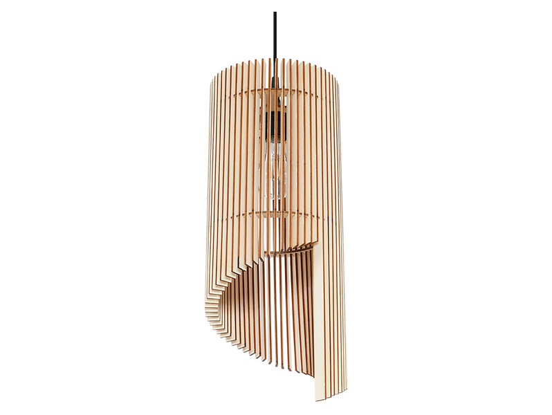 Lampa wisząca Alexia drewniana brązowa 52470