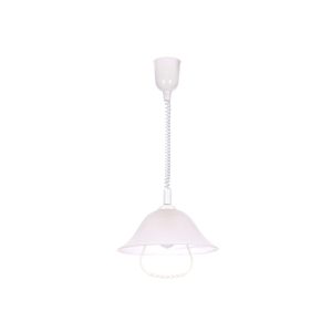 Lampa wisząca Alfa ściągacz i rączka biała 1xE27x40W IP20 Candellux 989852 Lampa wisząca Alfa ściągacz i rączka biała 1xE27x40W IP20 Candellux 989852