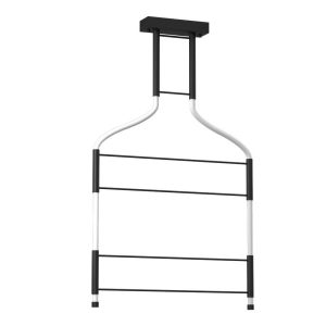 Lampa wisząca ALHA czarno-biała LED 2x36W Ciepła biel 4396lm Dohar 845344 Lampa wisząca ALHA czarno-biała LED 2x36W Ciepła biel 4396lm Dohar 845344