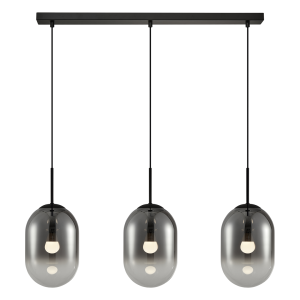 Lampa wisząca ALIAS czarny-szary metal szkło E14 133 cm 1071957 Lampa wisząca ALIAS czarny-szary metal szkło E14 133 cm 1071957