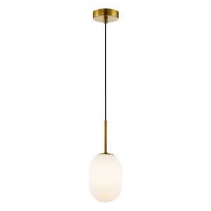 Lampa wisząca ALIAS złoty-biały metal-szkło E14 133 cm 1072002 Lampa wisząca ALIAS złoty-biały metal-szkło E14 133 cm 1072002