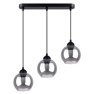Lampa wisząca Alino 3-punktowa stalowa czarna 72729 Lampa wisząca Alino 3-punktowa stalowa czarna 72729