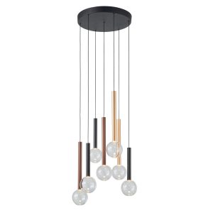 Lampa wisząca Alinos czarna LED 28W 3000K 2205lm Italux 1019313 Lampa wisząca Alinos czarna LED 28W 3000K 2205lm Italux 1019313