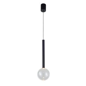 Lampa wisząca Alinos pojedyncza czarna LED 6W 3000K 200lm IP20 Italux 1018996 Lampa wisząca Alinos pojedyncza czarna LED 6W 3000K 200lm IP20 Italux 1018996
