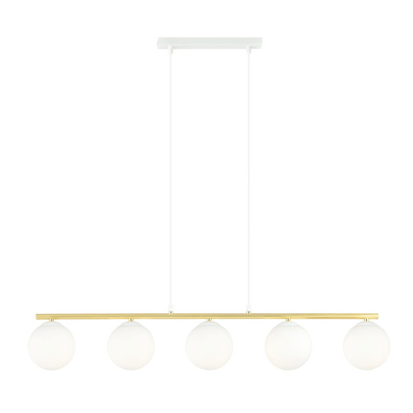 Lampa Wisząca Allora 5 Wh Opal 751891