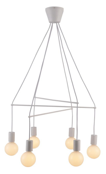 Lampa wisząca ALTO 6x40w e27 biały matowy 836797