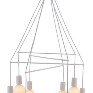 Lampa wisząca ALTO 8x40w e27 biały matowy 803009