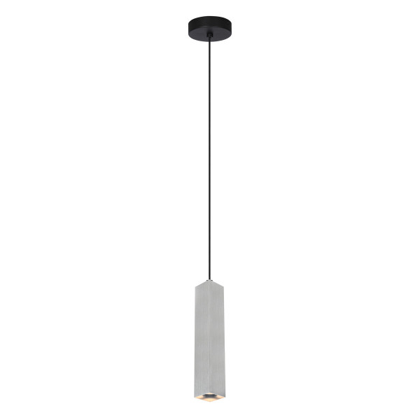 Lampa wisząca aluminiowo-czarna ANDER 1xGU10x10W wym: 130x5,8x5,8 cm Italux 846098