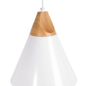 Lampa wisząca aluminium stożek biała 60750 Lampa wisząca aluminium stożek biała 60750