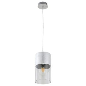 Lampa wisząca aluminium szczotkowane Zelkova 1xE27x40W Rabalux 959168 Lampa wisząca aluminium szczotkowane Zelkova 1xE27x40W Rabalux 959168