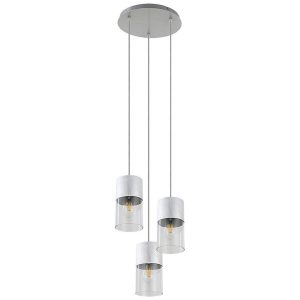 Lampa wisząca aluminium szczotkowane Zelkova 3xE27x40W Rabalux 959169 Lampa wisząca aluminium szczotkowane Zelkova 3xE27x40W Rabalux 959169