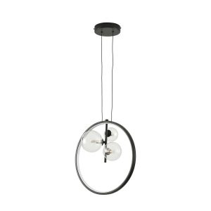 Lampa wisząca ALURE RING LED czarny 40 cm 204233 Lampa wisząca ALURE RING LED czarny 40 cm 204233