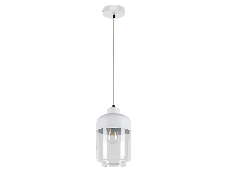 Lampa wisząca Amaretto szklana biała 56065