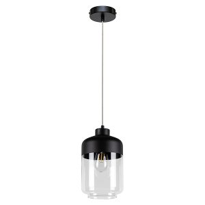 Lampa wisząca Amaretto szklana czarna 56063 Lampa wisząca Amaretto szklana czarna 56063