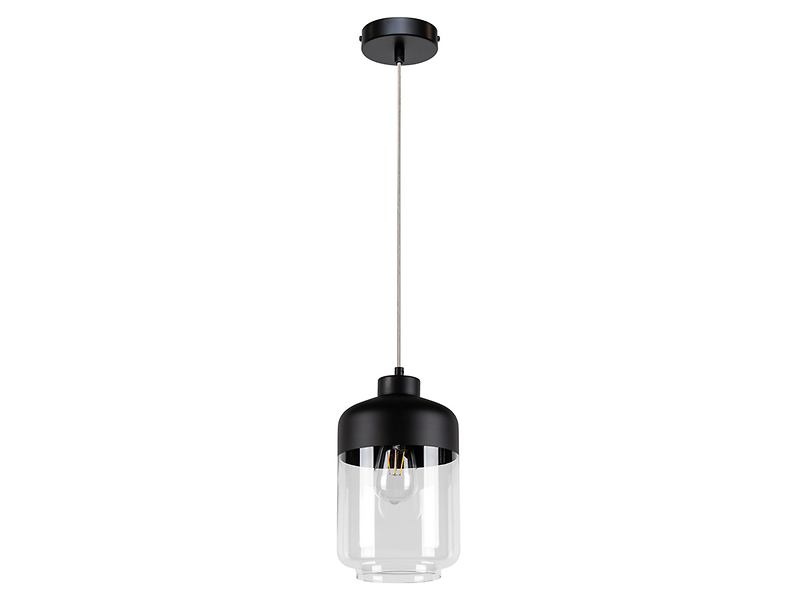 Lampa wisząca Amaretto szklana czarna 56063