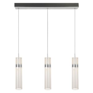Lampa wisząca Ambiente LED 3-punktowa ze zmienną barwą światła srebrna 713273