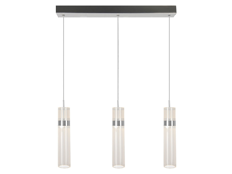 Lampa wisząca Ambiente LED 3-punktowa ze zmienną barwą światła srebrna 713273