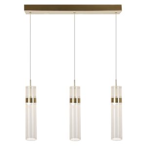 Lampa wisząca Ambiente LED 3-punktowa ze zmienną barwą światła złota 713274