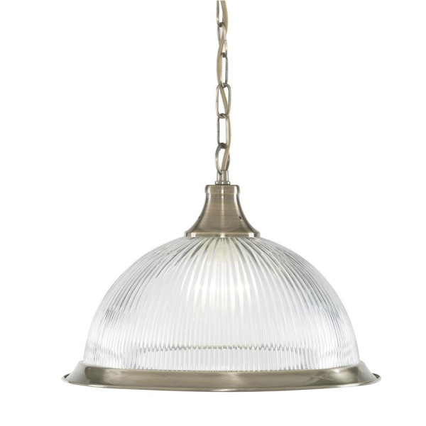 Lampa wisząca American Diner E27 antyczny mosiądz 1060960