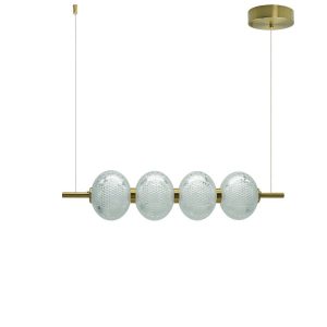 Lampa wisząca Amerilla złoto-przezroczysta LED 4x60W 4000K 6000lm IdeaLED 850276