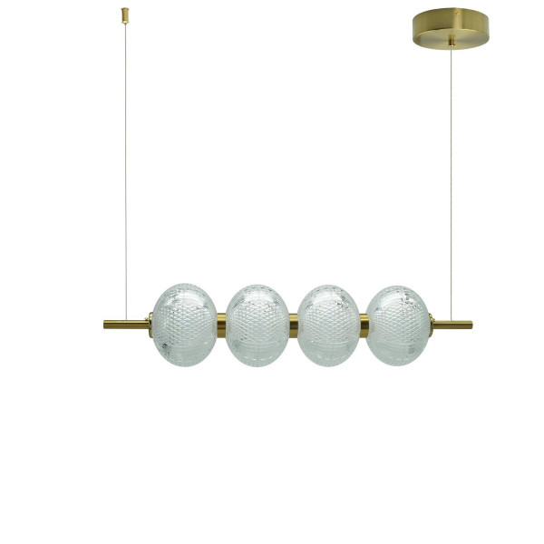 Lampa wisząca Amerilla złoto-przezroczysta LED 4x60W 4000K 6000lm IdeaLED 850276