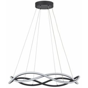 Lampa wisząca Amira czarna LED 2x24W Odcienie bieli 3840lm Reality 835988