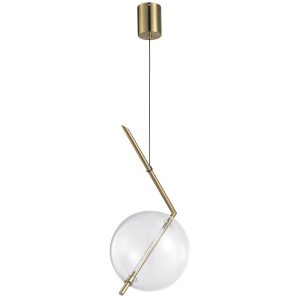 Lampa wisząca AMORE – 1 LED złota 24 cm 813362 Lampa wisząca AMORE – 1 LED złota 24 cm 813362