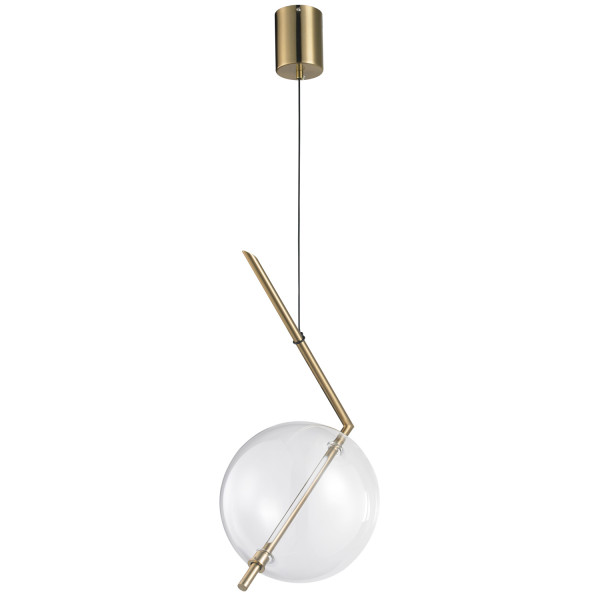 Lampa wisząca AMORE - 1 LED złota 24 cm 813362