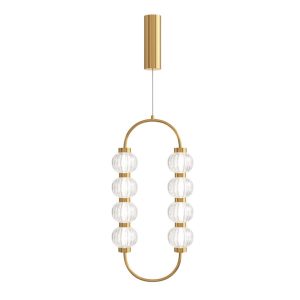 Lampa wisząca Amulet złoto-przezroczysta LED 1x16W 3000K 700lm Maytoni 850439 Lampa wisząca Amulet złoto-przezroczysta LED 1x16W 3000K 700lm Maytoni 850439