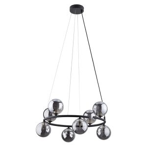 Lampa wisząca Anabelle 8-punktowa metalowa grafitowa 266207 Lampa wisząca Anabelle 8-punktowa metalowa grafitowa 266207