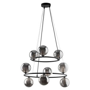 Lampa wisząca Anabelle 9-punktowa metalowa grafitowa 266208 Lampa wisząca Anabelle 9-punktowa metalowa grafitowa 266208