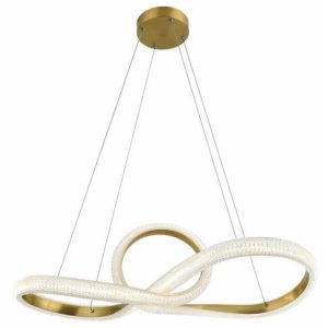 Lampa wisząca Anchorage złota LED 1x40W Neutralna biel 3200lm Reality 846618 Lampa wisząca Anchorage złota LED 1x40W Neutralna biel 3200lm Reality 846618