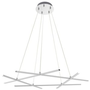 Lampa wisząca Andros srebrna LED 5x50W Neutralna biel 4200lm Apeti 362273 Lampa wisząca Andros srebrna LED 5x50W Neutralna biel 4200lm Apeti 362273