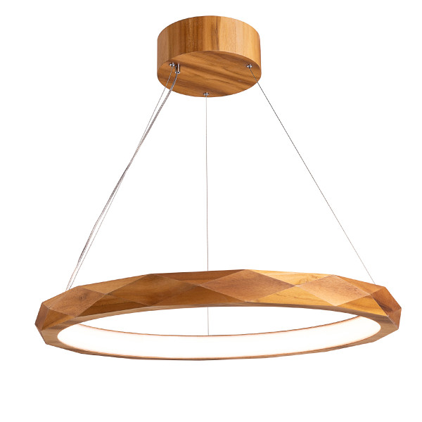 Lampa wisząca ANGULAR fornir tekowy LED 29W 3000K 1685lm IP20 Quintiesse 1026944