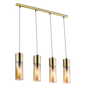 Lampa wisząca Annika 4-punktowa metalowa złota 37998 Lampa wisząca Annika 4-punktowa metalowa złota 37998