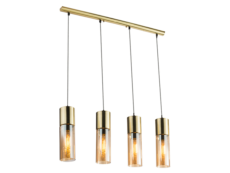 Lampa wisząca Annika 4-punktowa metalowa złota 37998