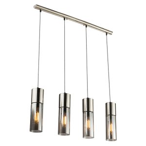 Lampa wisząca Annika 4-punktowa szklana srebrna 37999 Lampa wisząca Annika 4-punktowa szklana srebrna 37999