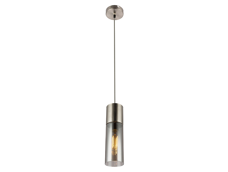 Lampa wisząca Annika metalowa srebrna 37997