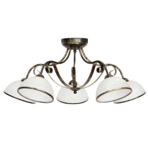 Lampa wisząca Antica złota patyna-biała 5xE27x15W IP20 Luminex 1021206 Lampa wisząca Antica złota patyna-biała 5xE27x15W IP20 Luminex 1021206