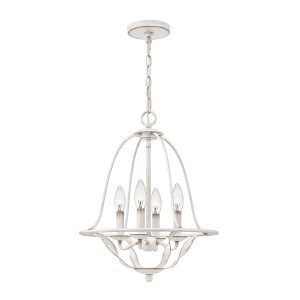 Lampa wisząca antyczna biel Bradbury 4xE14x40W Quoizel 849211 Lampa wisząca antyczna biel Bradbury 4xE14x40W Quoizel 849211