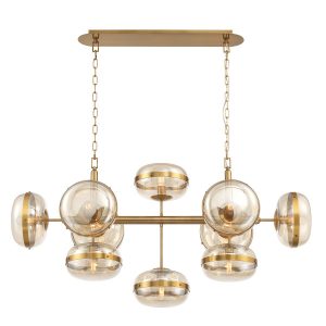 Lampa wisząca antyczny mosiądz NOTTINGHAM 10xE27x40W Quintiesse 837386 Lampa wisząca antyczny mosiądz NOTTINGHAM 10xE27x40W Quintiesse 837386