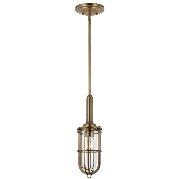 Lampa wisząca antyczny mosiądz Urban Restoration 1xE27x60W Quintiesse 847432